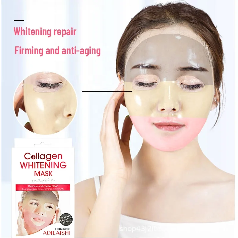 Private label cosmetic skin care Multi Color Hydro Facial Jelly Mask korea Water Soluble Collagen Film Mask anti wrinkle