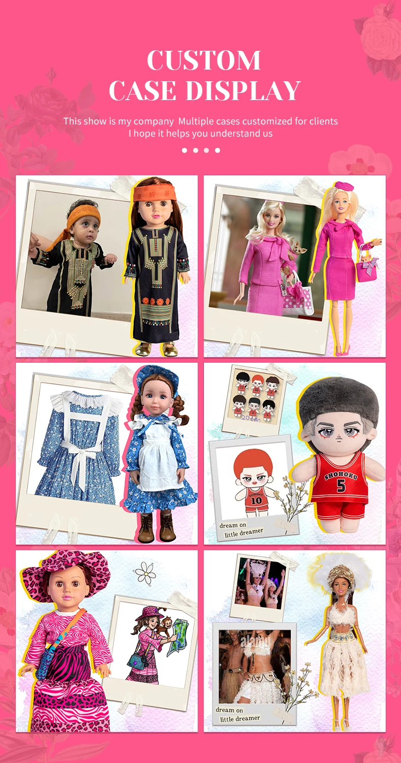 OEM/ODM  Factory Custom Service Vinyl Doll 12/14/18 inch custom doll