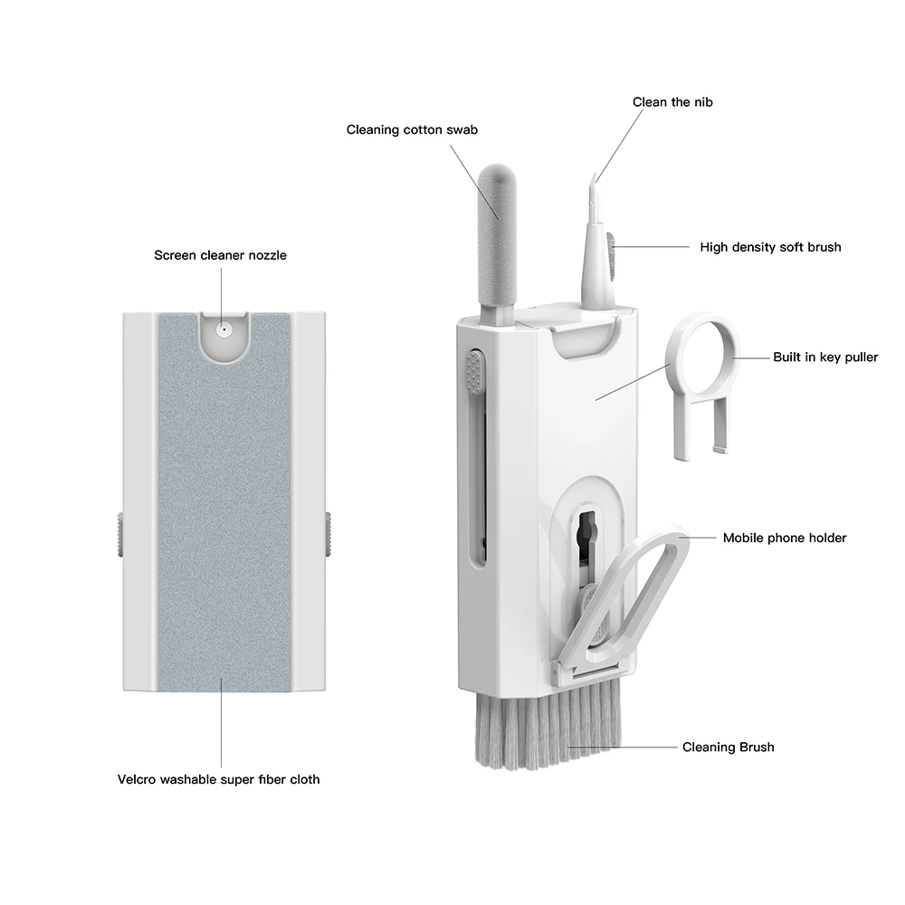 Multifunctional Keyboard Cleaning Brush Cleaner Tool Kit Soft Brush For Airpods Earphones Computer Cleaner