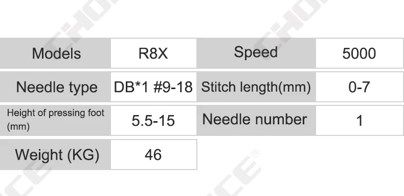 R8X Auto Trimmered Single Needle Lockstitch Sewing Machine