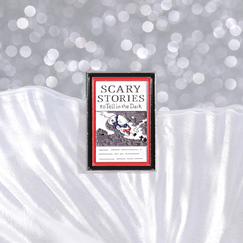 Scary Stories To Tell in The Dark Enamel Brooch Horror Story Book Metal Backpack Badge Clothing Accessories Gift Jewelry