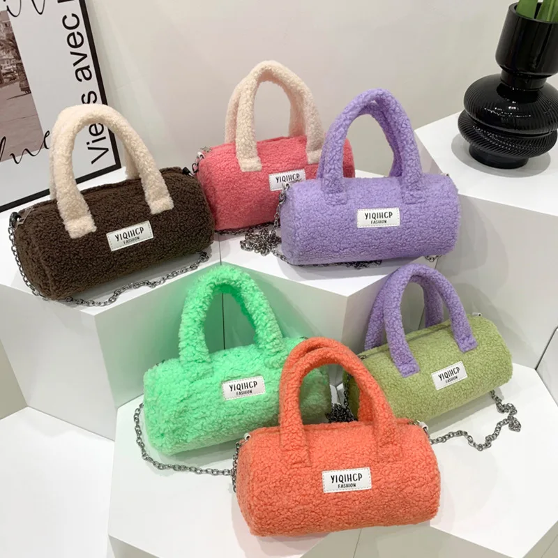 Customized Designer Bucket Bags Women Handbags Ladies Shoulder Luxury Purses and Handbags 2023 Fur Women Hand Bags