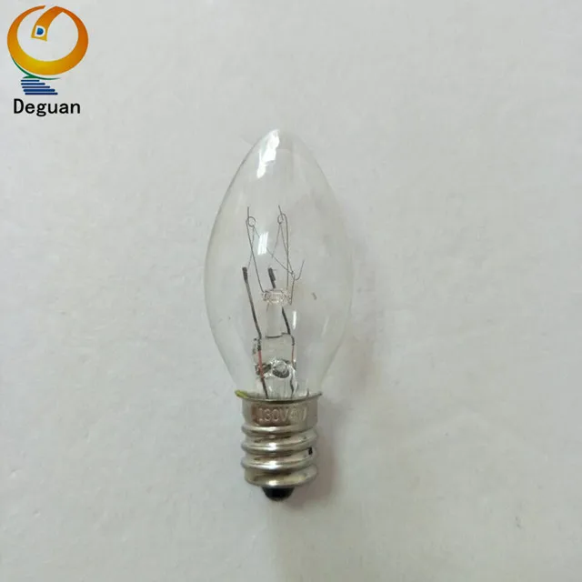 Hot sales products E12 C7 incandescent bulb for 4W 120V 220V light bulb