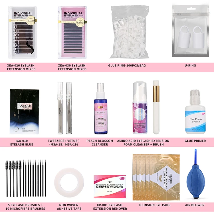 starscolors eyelash extensions case tray display eyelash extension kit with wholesale price