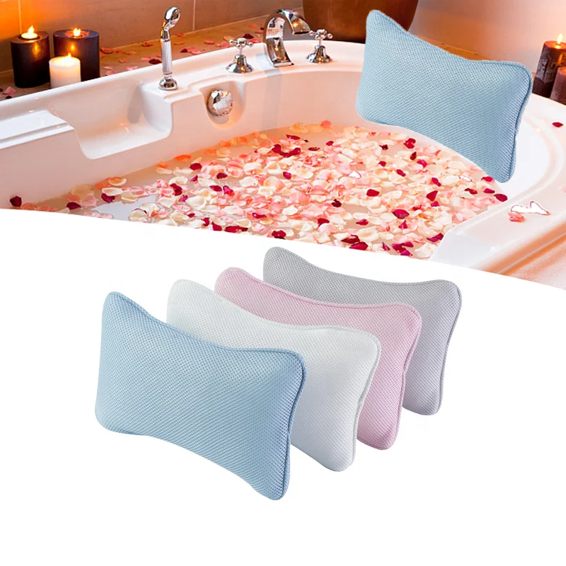 Удобная подушка для ванны с присосками, поддержка шеи и плеч, домашние спа-подушки для ванны
