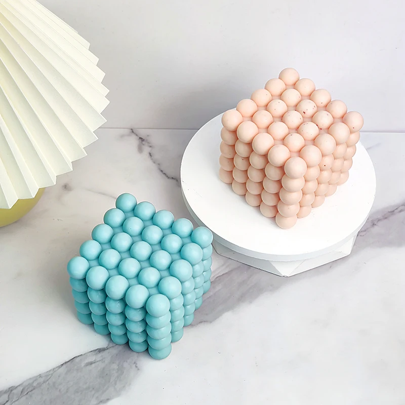 C119   New silicone mold for magic cube candle