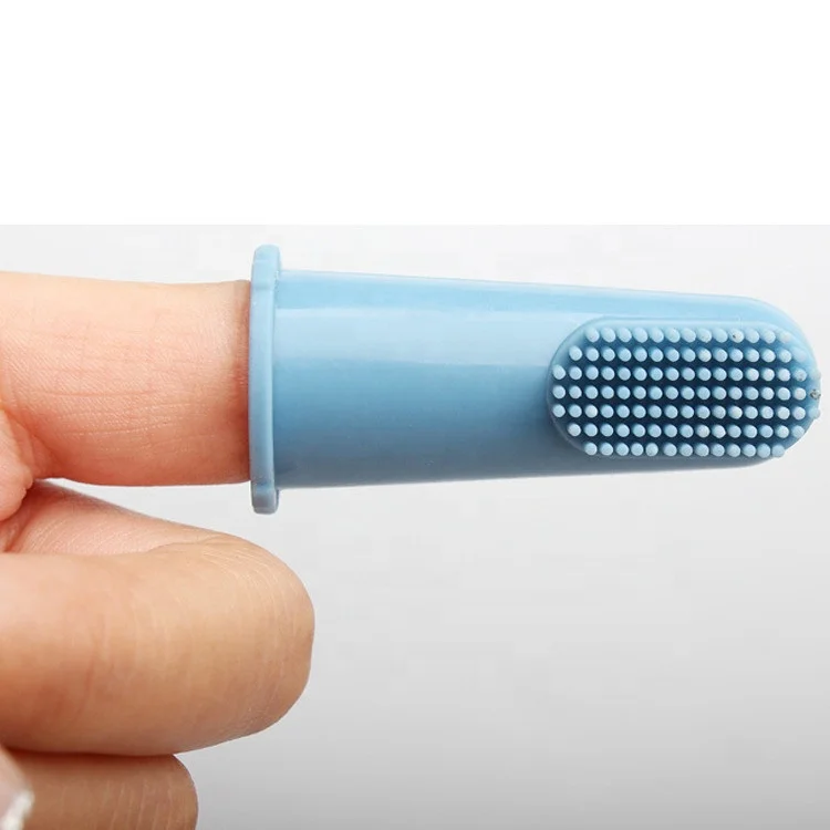 Cheap Dog Dental Care Soft Silicone Dog Finger Toothbrushes Bristles Gentle Pet Teeth Cleaning Brush