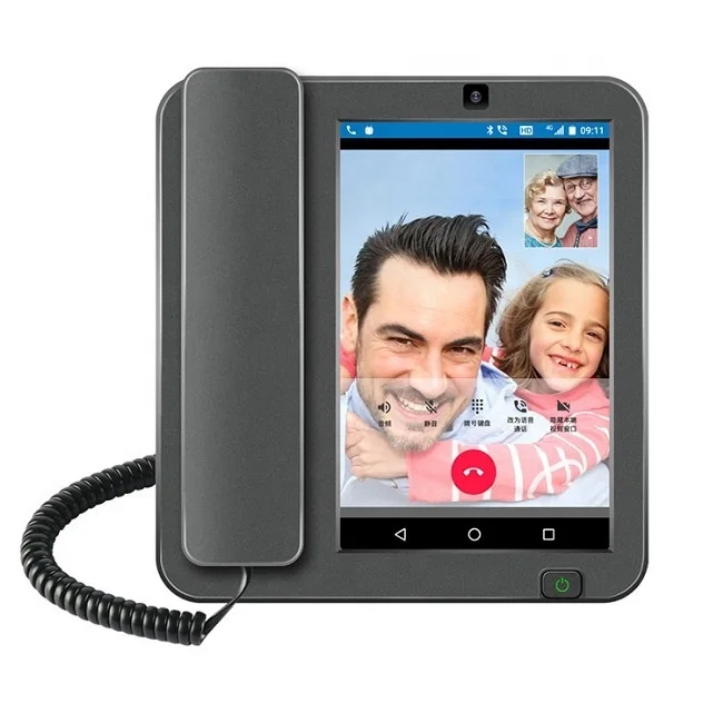 Volte Android High-quality Large-screen Office Fixed Wireless Desktop Smart Phone With Base Landline