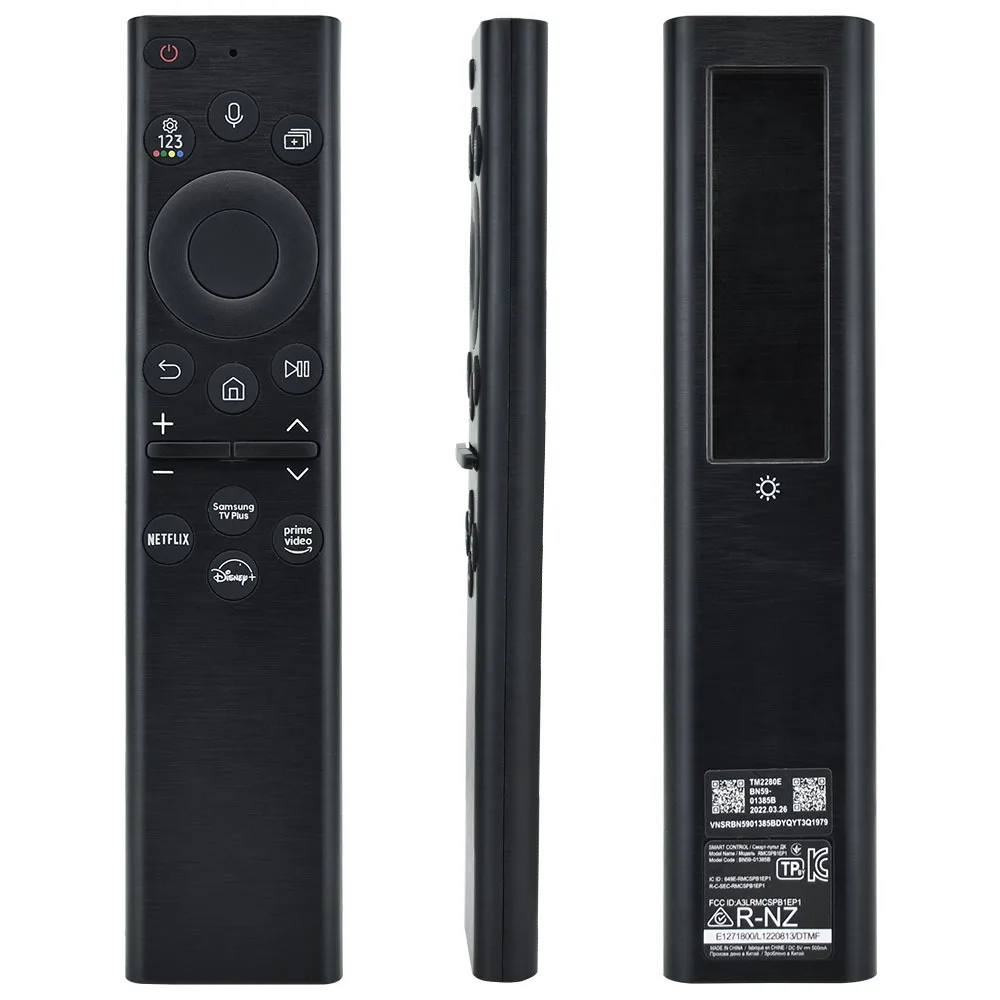 Wholesale BN59-01385B Voice Bluetooth TV Smart Remote Control with Solar Cell TM2280E QLED ABS Material Fixed Code Learning Code