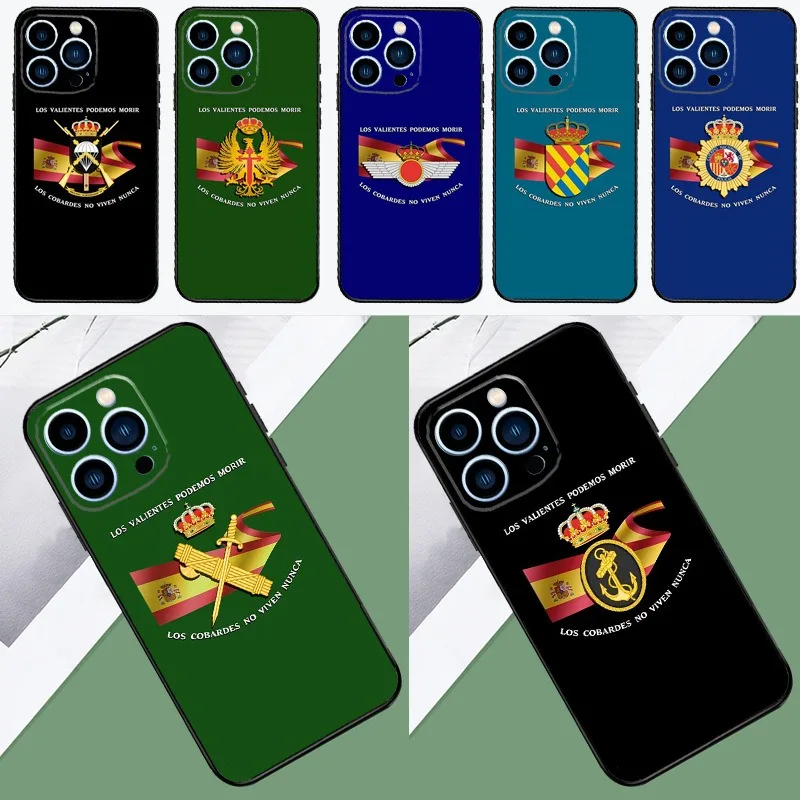 Spain 16promax 16plus 16pro 16 Spanish Flag Emblem Cultural Symbol Mobile Phone Cases For Iphone 16 15 14 13 Promax Pro Max Plus