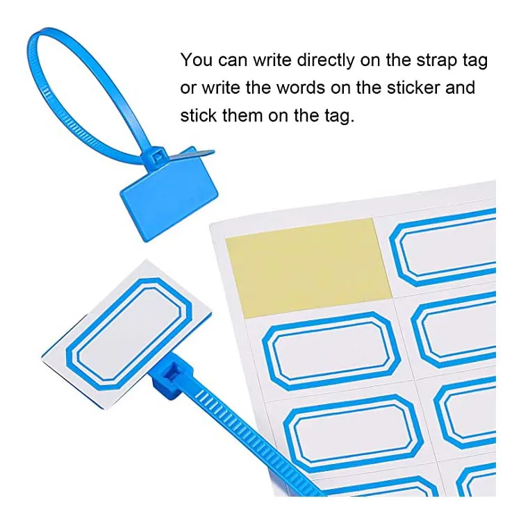 Self locking colorful cable ties 6 inches, heavy PL