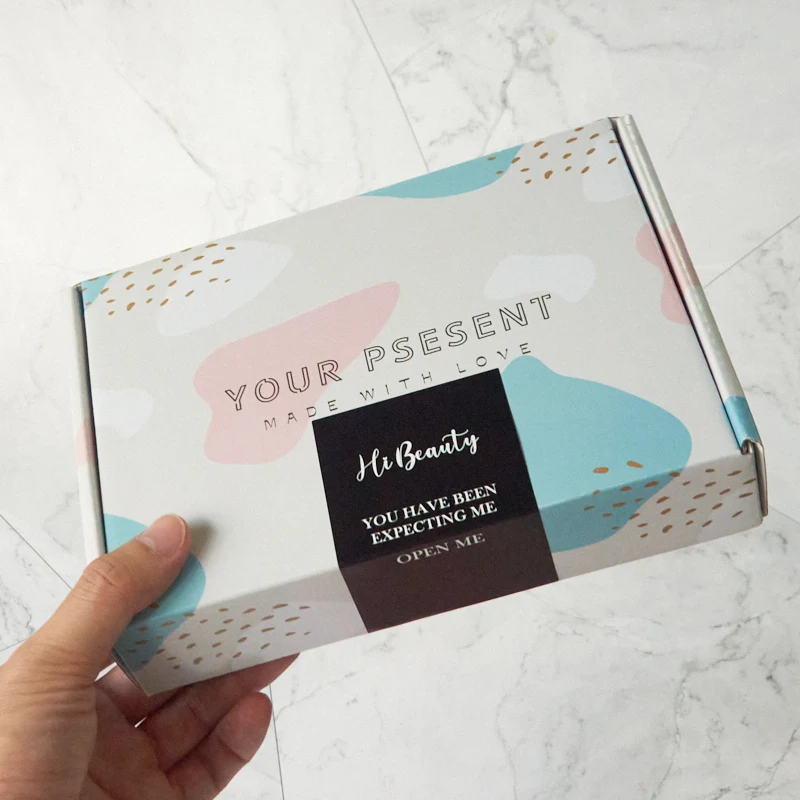 china manufacturer made luxury pink paper gift packaging shipping boxes mailer corrugated recycled packaging box