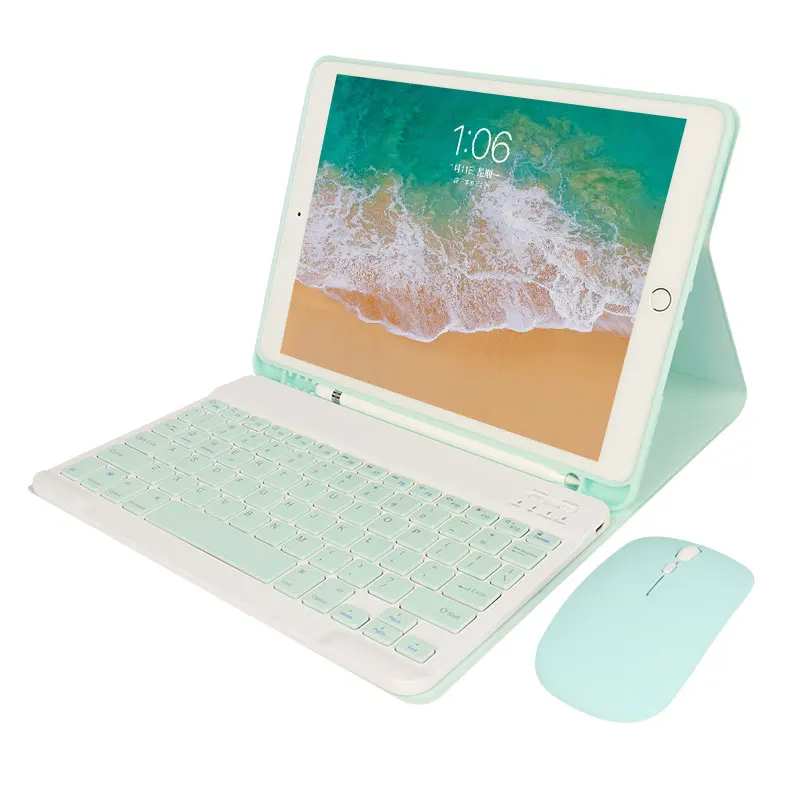 Chinese factory tablet keyboard cover mini 5 pencil holder tup case for ipad pro 11