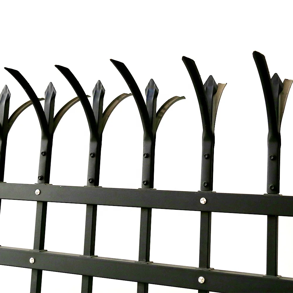 Euro steel fence panels hot dip galvanized metal w panel palisade fence