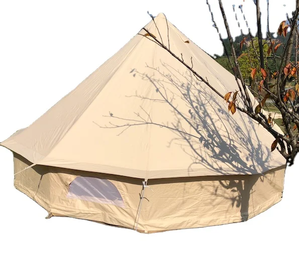 luxury big camping party tent bell tent with wood stove for sale