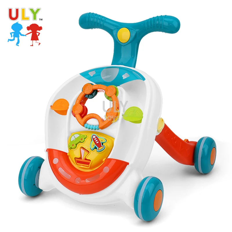 ULY Hot Sale Multifunction Baby Walker Parts Musical Baby Toddler Walker Learning Walking Car Folding Stroller Carriage