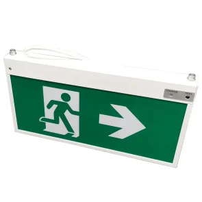 ZhuiMing Maintained EXIT Emergency Exit Indicator Floor Escape Exit Evacuation Indicator Sign LED Emergency  light