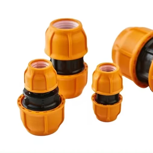 Water pipe connector PP compression fittings for irrigation systems HDPE quick fitting PP push fitting OEM great quality