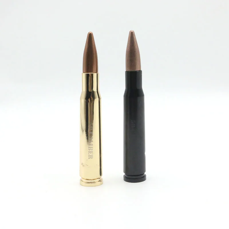 Gold Metal Zinc Alloy Custom Logo Color 80 102 112 14 145mm Keychain 50 Caliber Bullet Shape Bottle Opener for Men