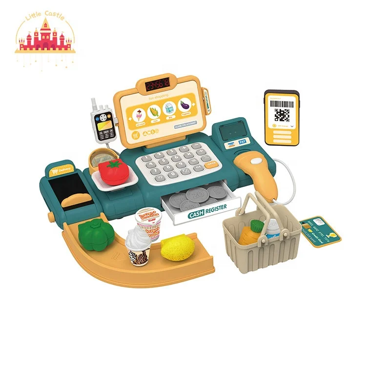 2023 Kids Pretend Play 42 Pcs Plastic Kitchen Set Toy With Spray Function SL10C094