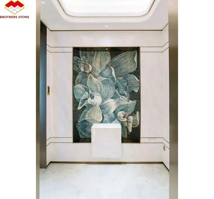 Modern Art Mural Pattern Glass Mosaic Tile for Wall Decoration