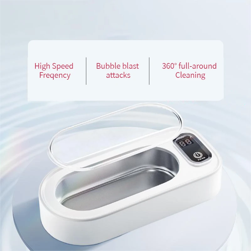 350ml ultrasonic Cleaner with 4 time Settings 47Khz Ultrasonic Cleaning Machine Household Ultrasonic Cleaners