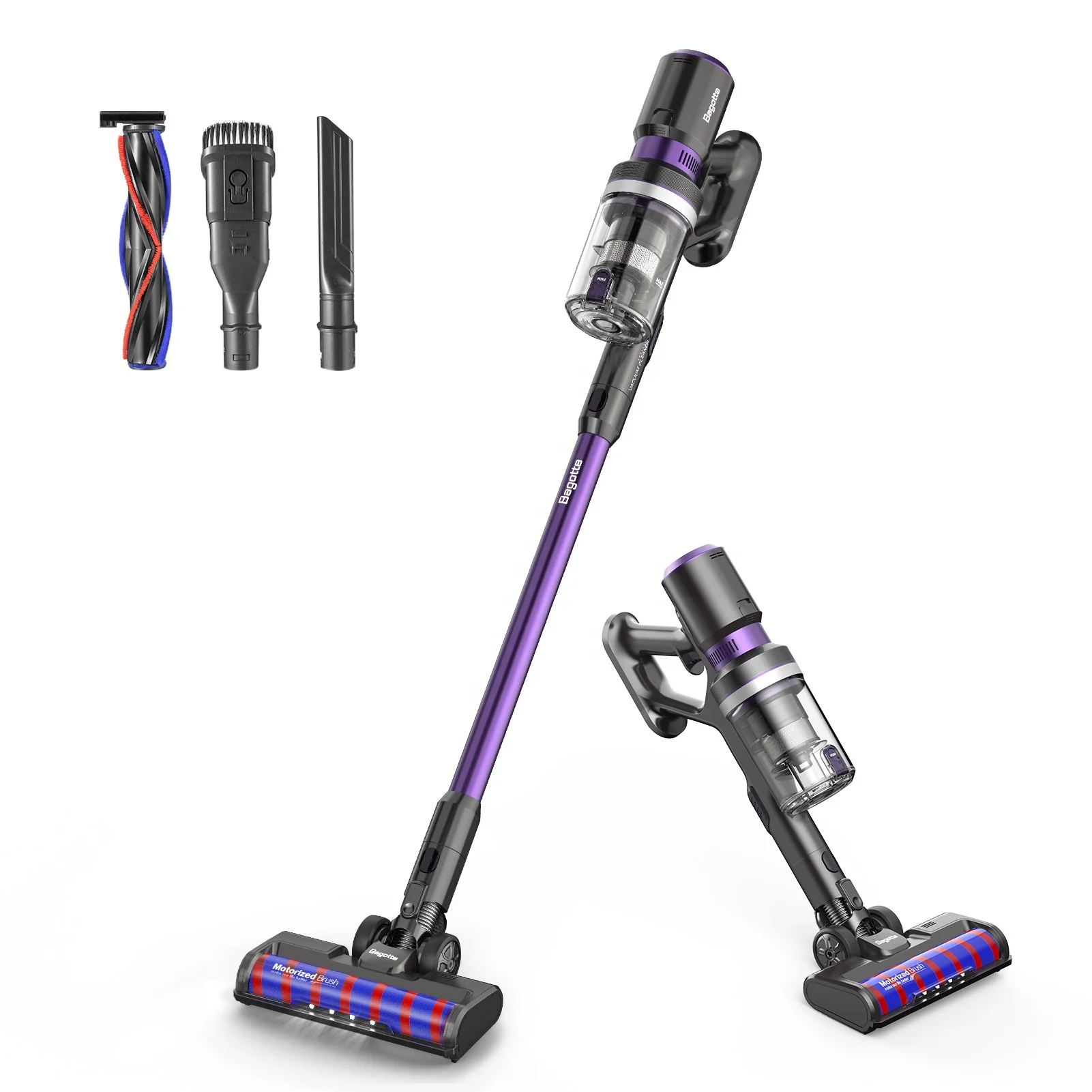 Bagotte BS900 Four In One Bagless Stick Cyclone Hand Held Steam Wireless Handheld Low Prices Portable Cordless Vacuum Cleaners