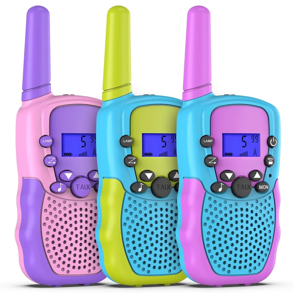 ET Walkie Talkies for Kids 22 Channel 2 Way Radio 3 Miles Long Range Walkie Talkies Toy for Boys and Girls fit Adventure Camping