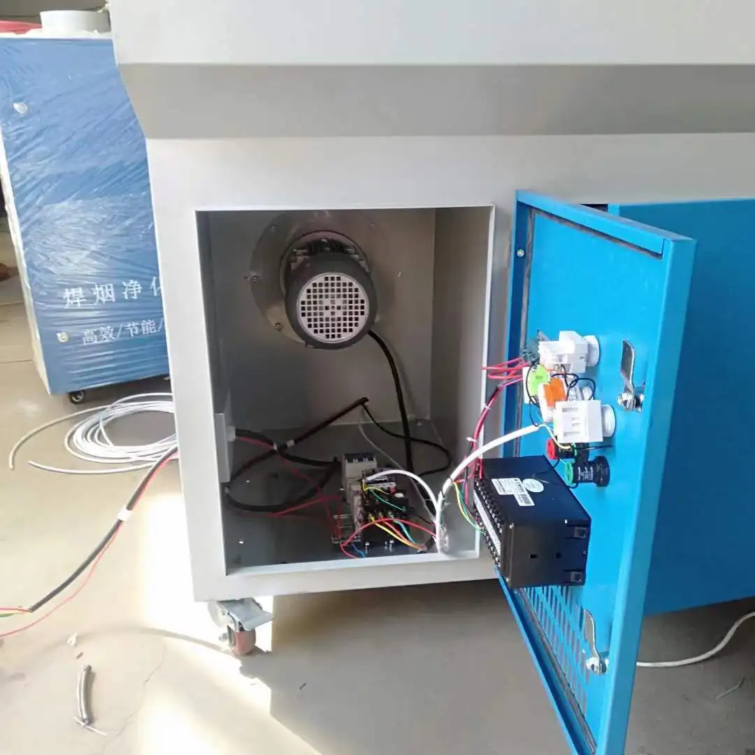 Movable efficient grinding and polishing table pulse dust removal