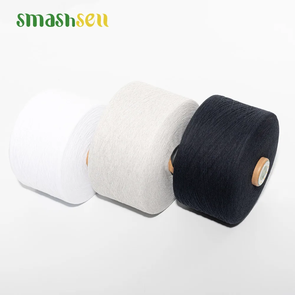 500g t shirt yarn cotton chrochet ne 6/1 raw white recycled cotton yarn knitted gloves full cotton eco friendly yarn