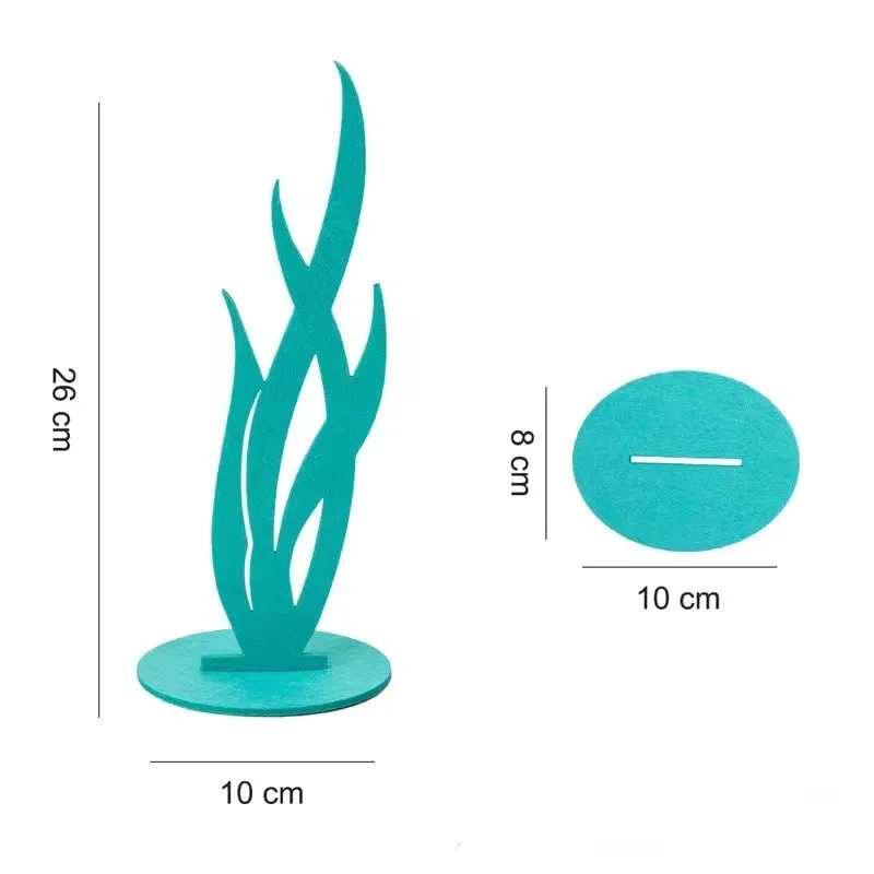 MoonBrush DIY Mermaid Party Felt Decorations Birthday Graduation Supplies Table Ornament Coral Seaweed Starfish Sea Horse