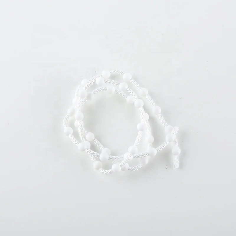 roller blinds components 4.5*12mm cord plastic curtain chain pom plastic ball chain