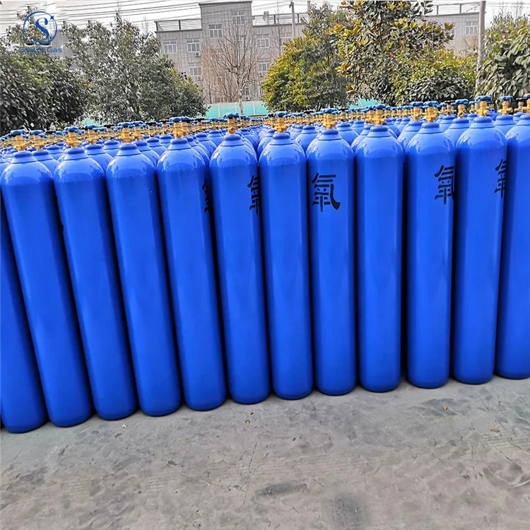 10M3 50L Oxygen/Nitrogen/Argon/CO2 /Acetylene High Pressure Seamless Steel Gas Cylinder