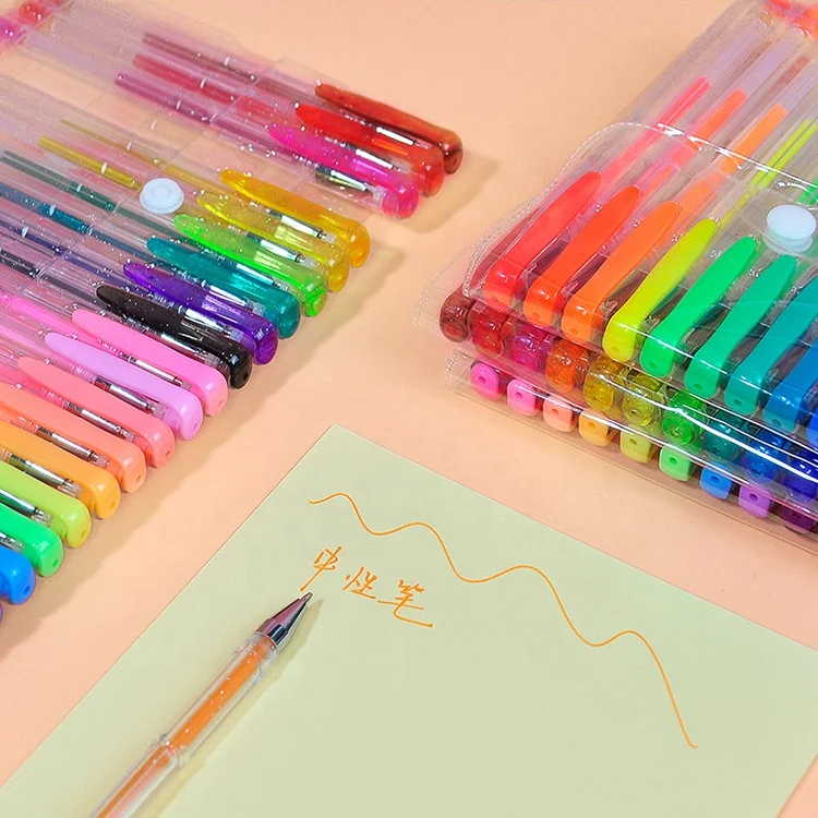 High Quality colourful Gel Ink Pen / 100 gel pen set