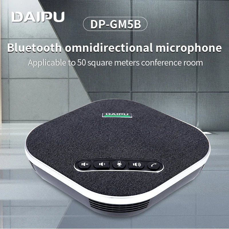 DAIPU Daisy Chain Conference Microphone USB BT Wireless speakerphone 360 degree Omnidirectional Pick Up speakerphones