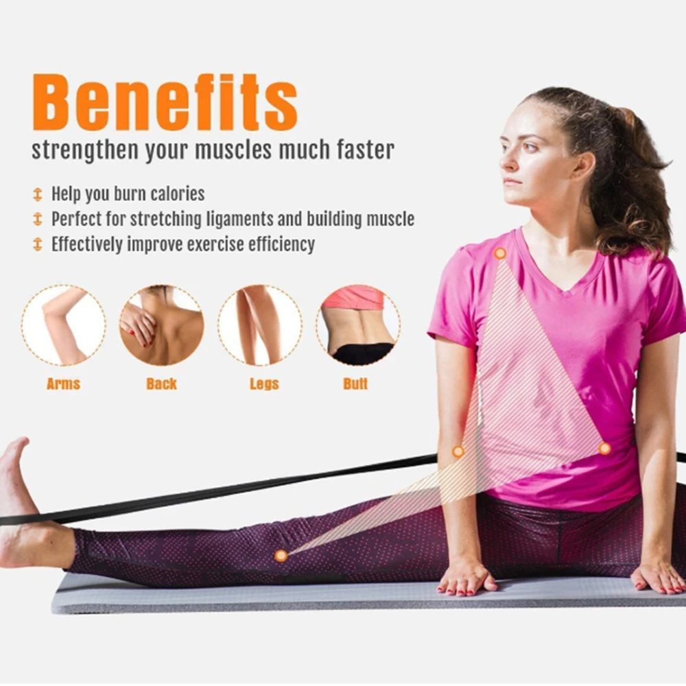  Мужской набор фитнес-браслетов для тренировок Laxtex Powerlifting Pull Up Bands Resistance