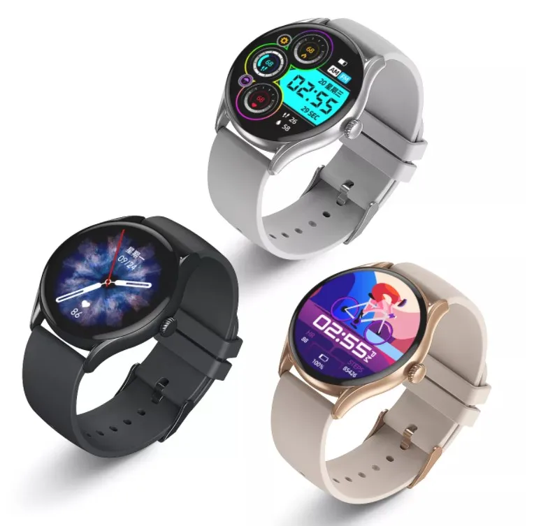 AW19 1.28 inch round sports smart watch health detection BT call long battery life Calories Pedometer smart wristband smartwatch