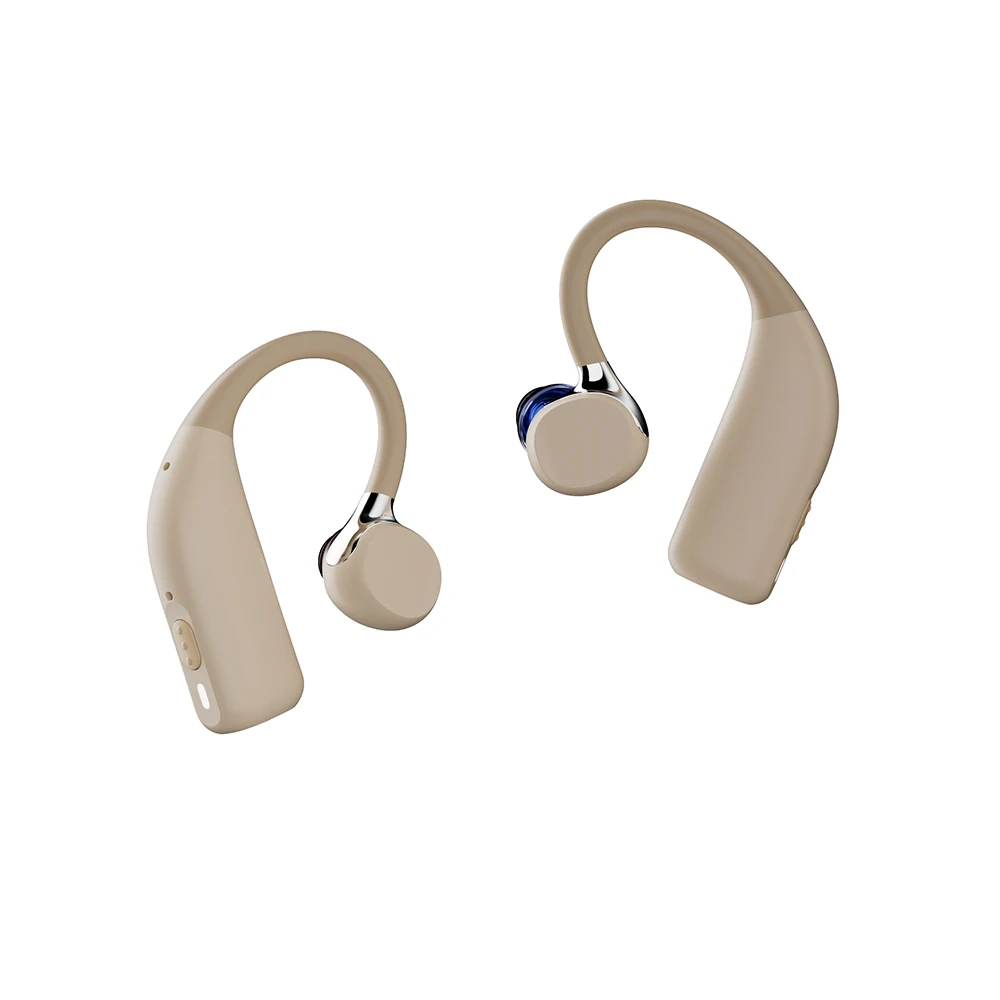 Самые дешевые беспроводные наушники BTE для глухих людей невидимый слуховой аппарат водонепроницаемый перезаряжаемый