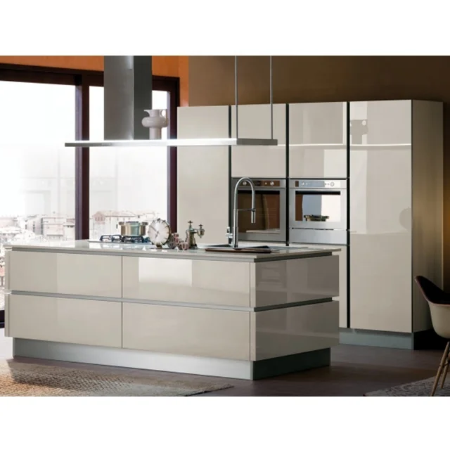 Foshan factory made modern style luxury italian kitchen design luxury