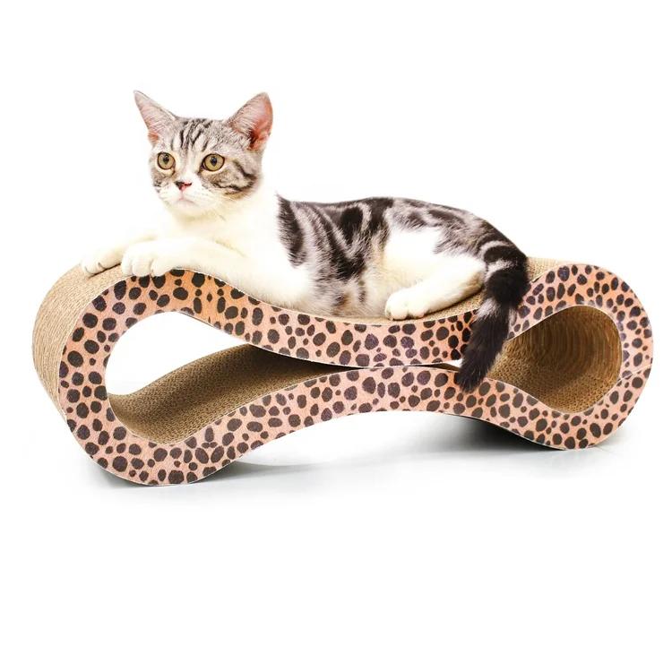 DEKU Ultimate Cat scratcher lounge 8 shape scratching furniture for cat scratch play perch Superior Cardboard cat toy