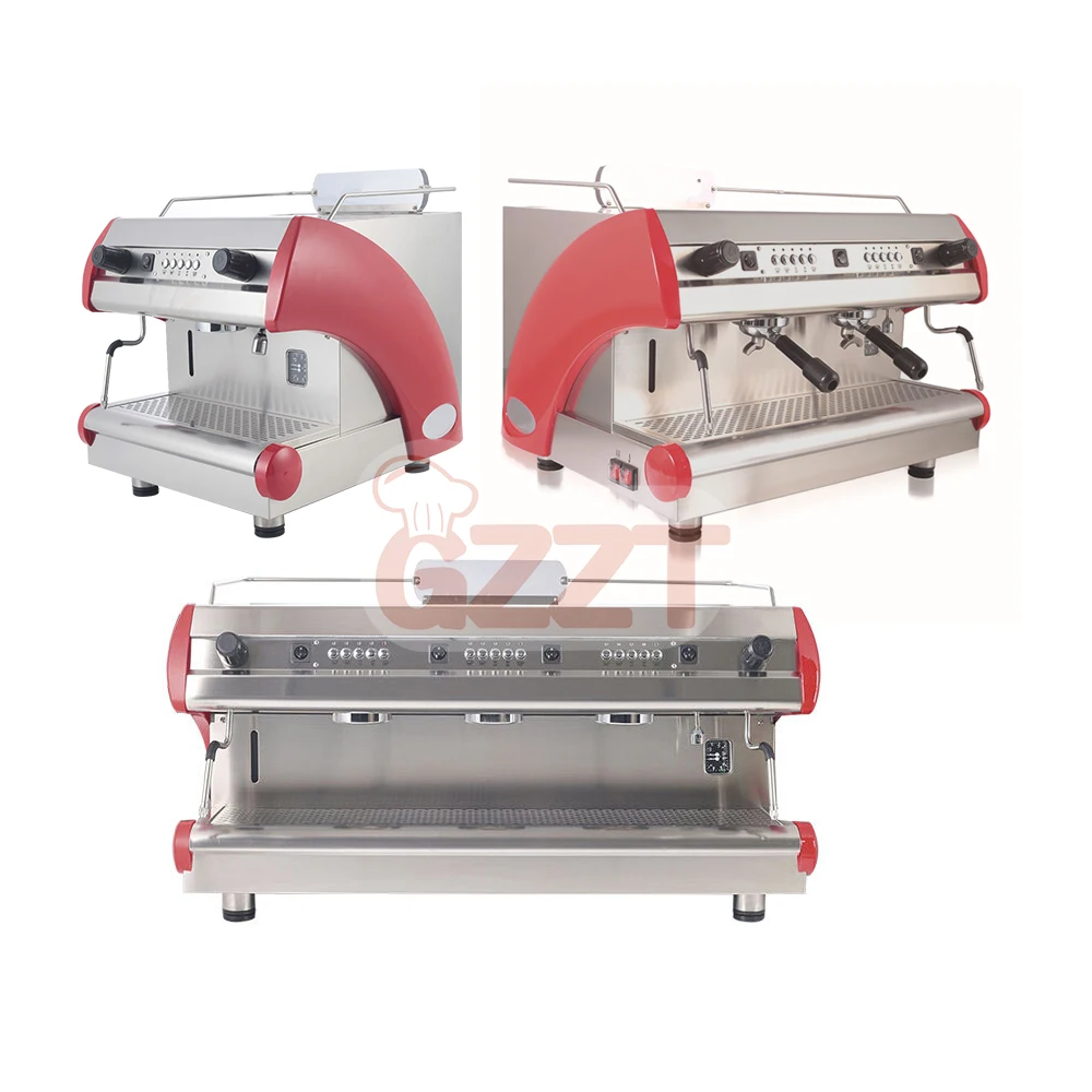 Hotel Instant Hot One Double Three Heads Commercial Espresso Machine Iitalian Coffee Machine For Sale