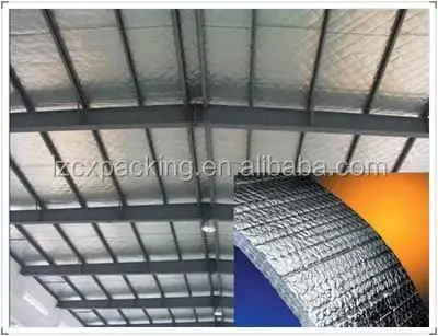 Ceiling heat insulation polyethylene aluminum foil backed epe foam insulation sheet bubble foil insulation roofing
