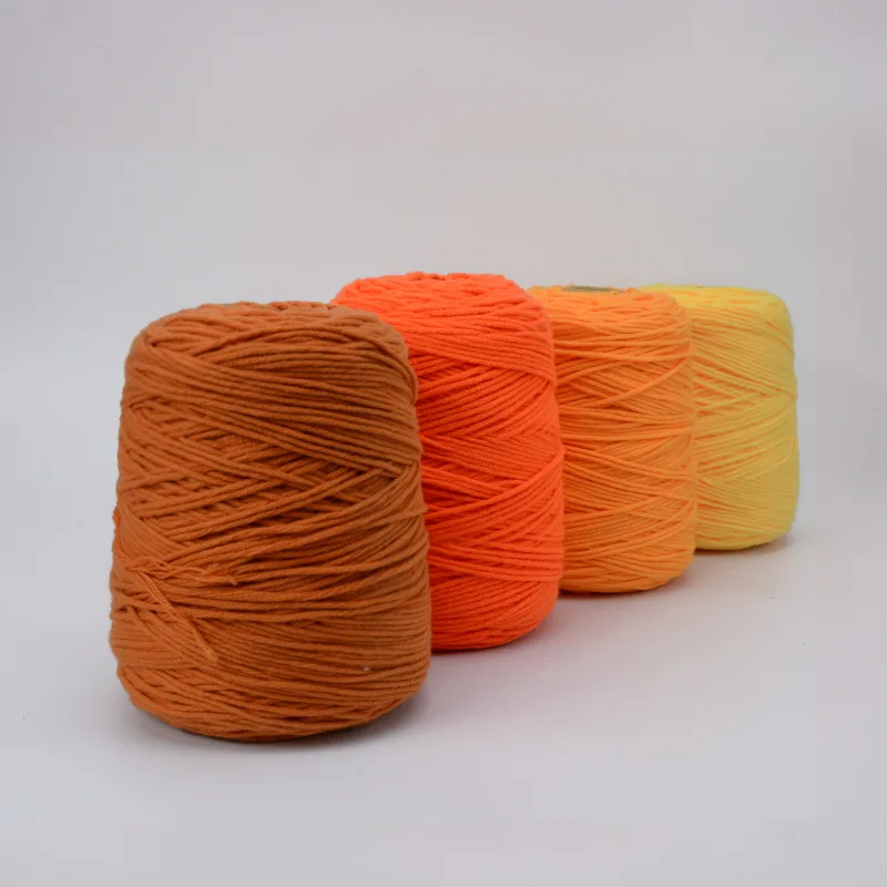 Лидер продаж 8-слойная акриловая хлопчатобумажная пряжа 200 г/400 г/600 г/800 г/1 кг для ковриков и ковровых