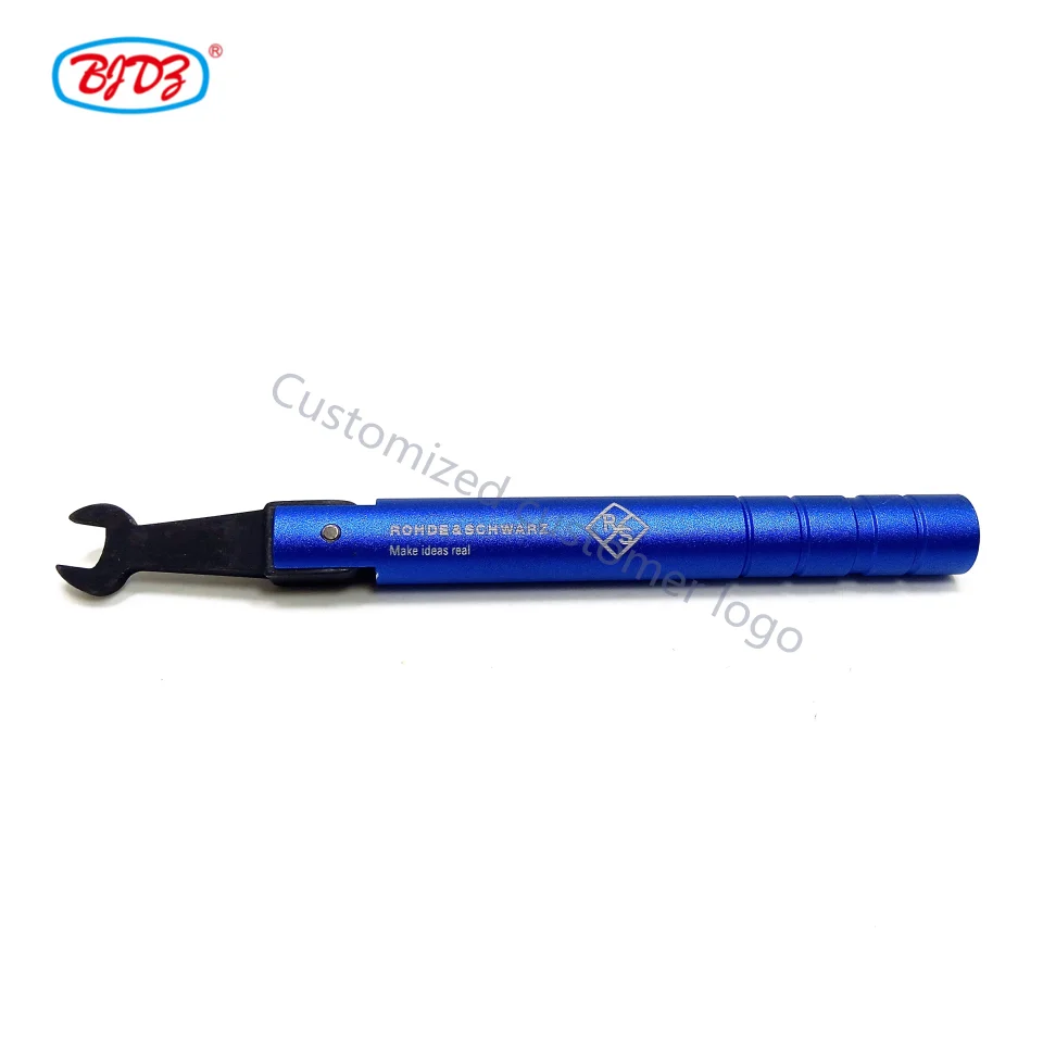 Logo Customized Blue color Coaxial cable tool SMA connector torsion Torque twisting force wrench spanner SMA torque wrench