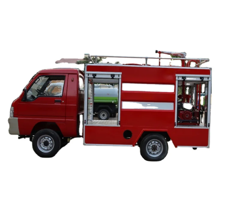 Flexible operation of small fire trucks, emergency sprinkler and rescue vehicles, property and community fire patrol vehicles