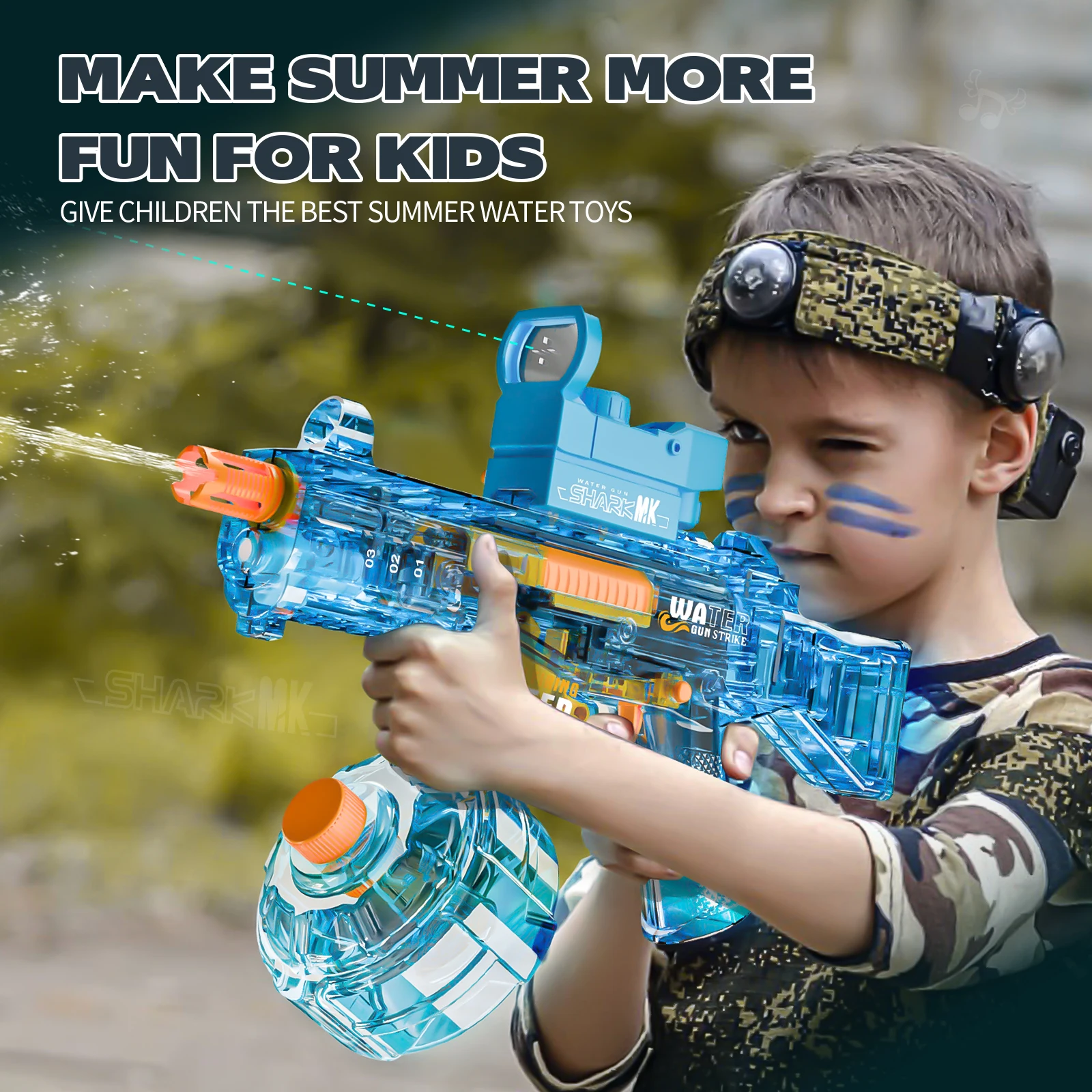 Shooting Play Game Powerful Squirt Gun Water Storage Electric Kids High Quality Funny Cheap UMP45 Water Gun Toy For Boys Girls