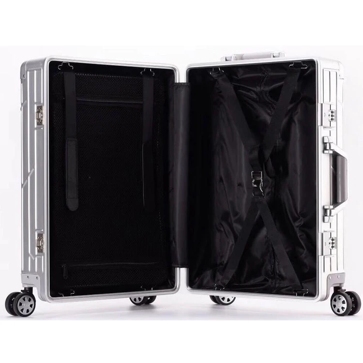 
Chinese wholesale suitcase set hot sale pilot bag abs+pc luggage sets wrap angle valise 20/22/24/26 inch bagage 1 set suit case 