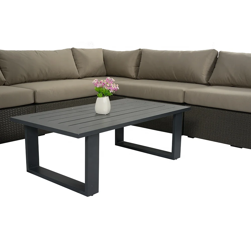 
Garden Furniture Rattan Outdoor Fabric Cushion Shelter Gazebo Sofa Set 