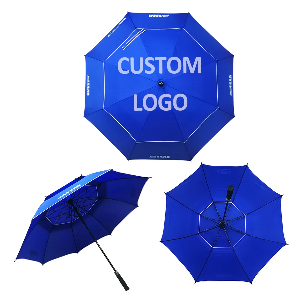 Shaft Wholesale Strong Golf Umbrella Subway Umbrella Sun Golf Super Size Umbrella Collapsible Guangzhou Golf