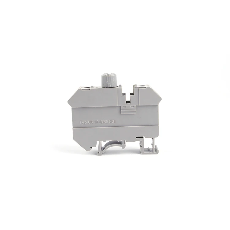 UK 10-DREHSI Gray 24-6 AWG 0.5-16mm Disconnect Lever Feed Screw Type Panel Mounted fuse with led din DIN Rail Terminal Blocks